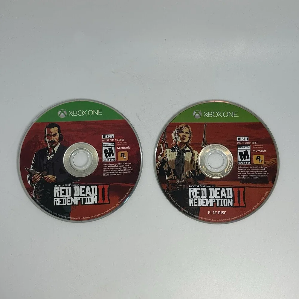 Red Dead Redemption 2 (Microsoft Xbox One, 2018) Tested & Working w/Map Insert!